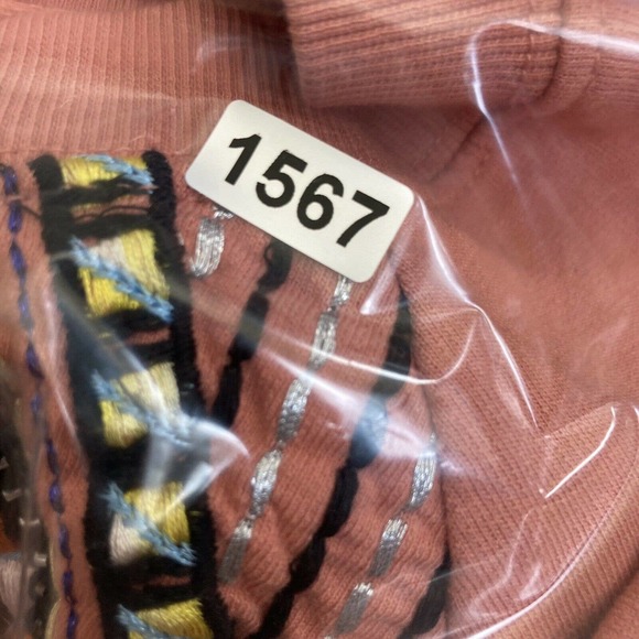 Anthropologie Akemi & Kin Rose Sequin Embellished Round Neck Knit Top Size M - Picture 12 of 12